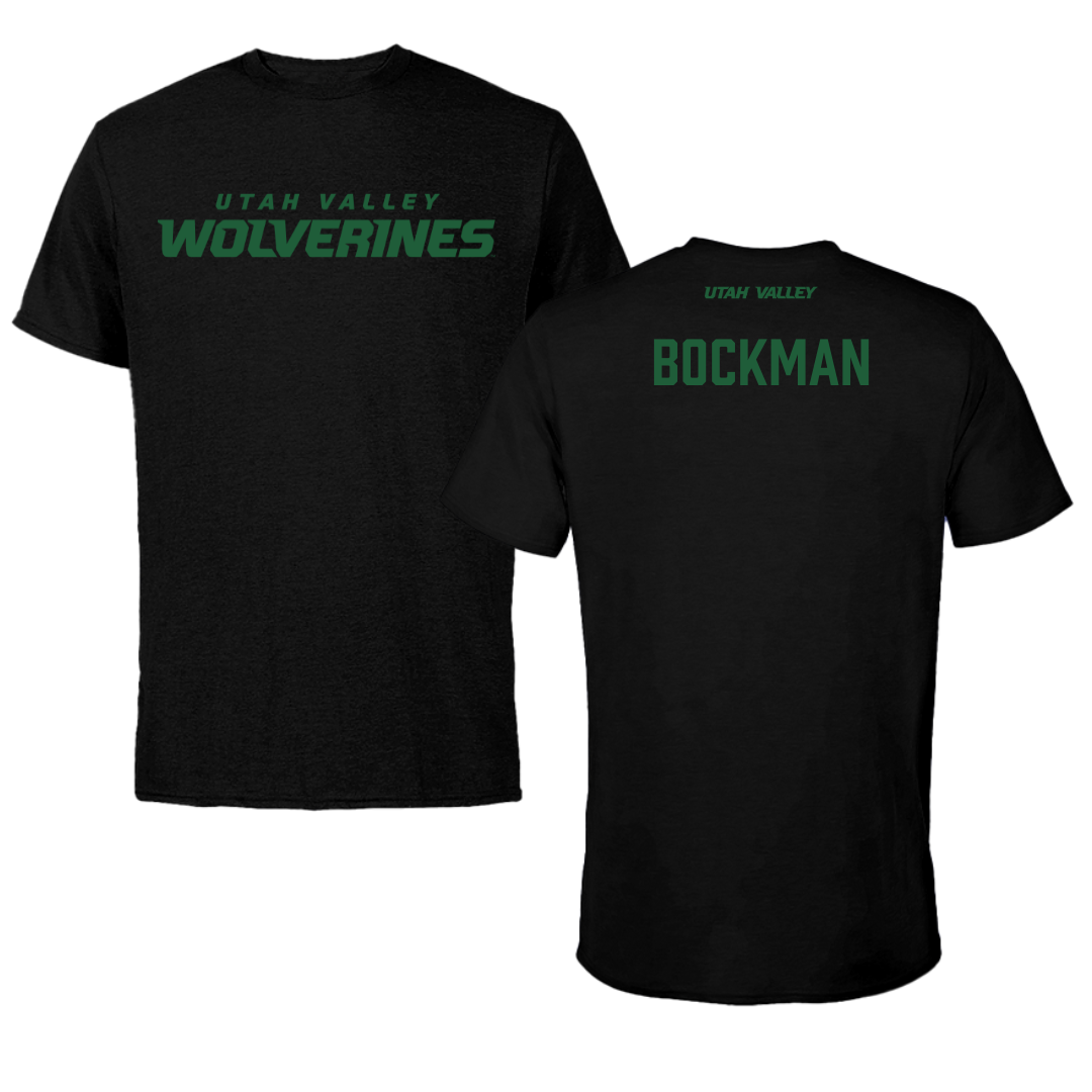 Iowa State University Wrestling Black Performance Tee - Evan Bockman