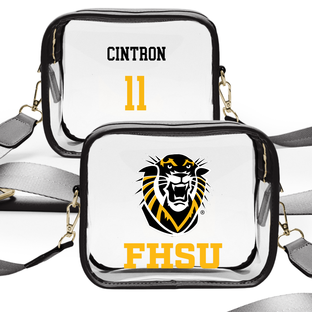 Fort Hays State University Baseball Black Clear Stadium Bag - #11 Jose Cintron