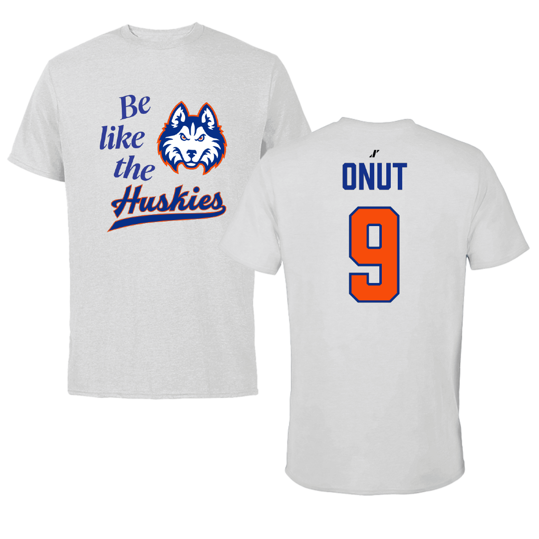 Houston Christian University Soccer Light Gray Be Like Us Performance Tee - #9 Cezar Onut
