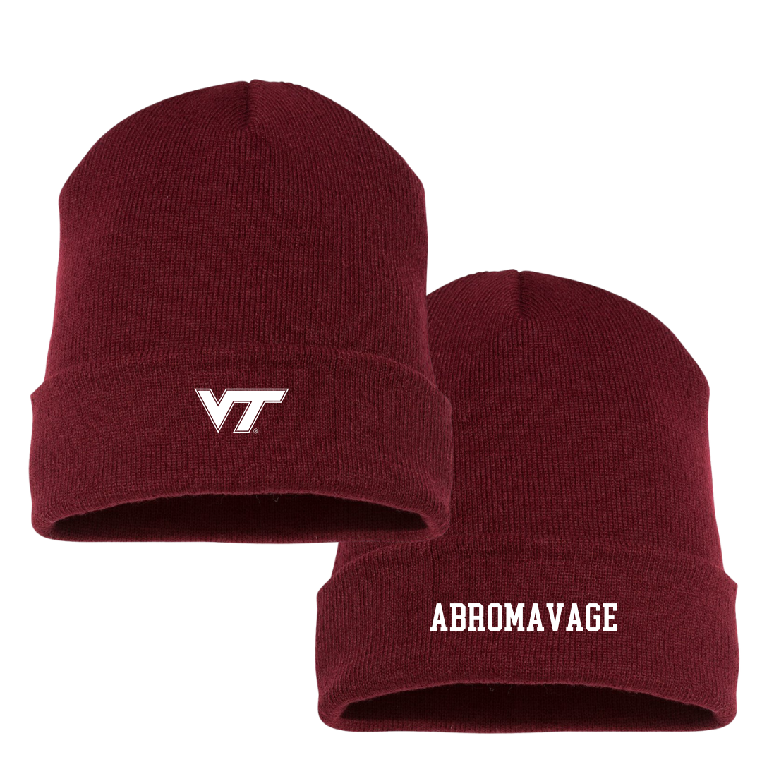 Virginia Tech Softball Maroon Beanie - #7 Nora Abromavage