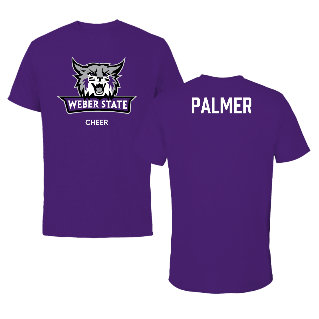 Weber State University Cheer Purple Performance Tee - Riley Palmer