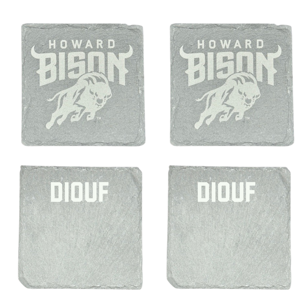Howard University Swimming & Diving Stone Coaster (4 Pack)  - Ibrahima Diouf