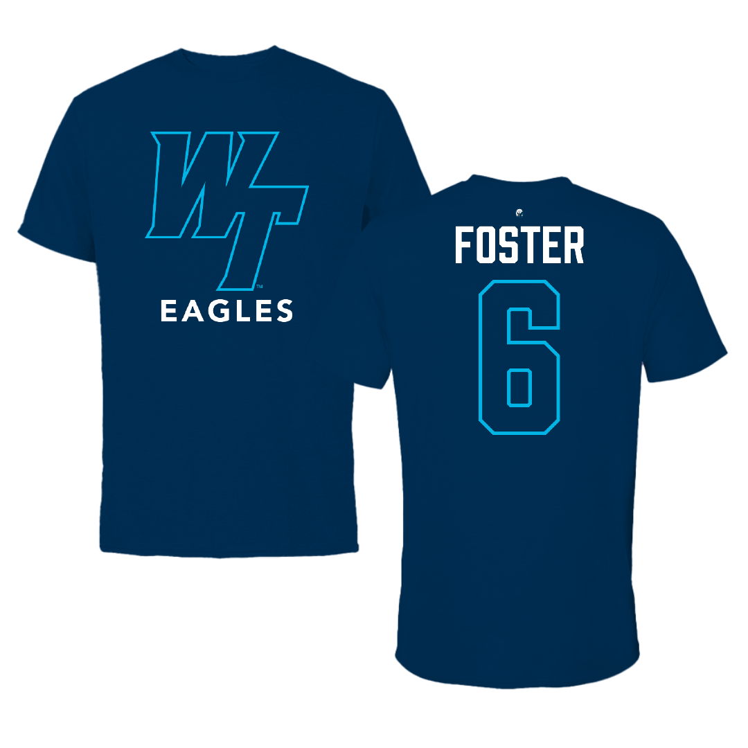 Wake Tech Community College Softball Navy Performance Tee - #6 Brianne Foster