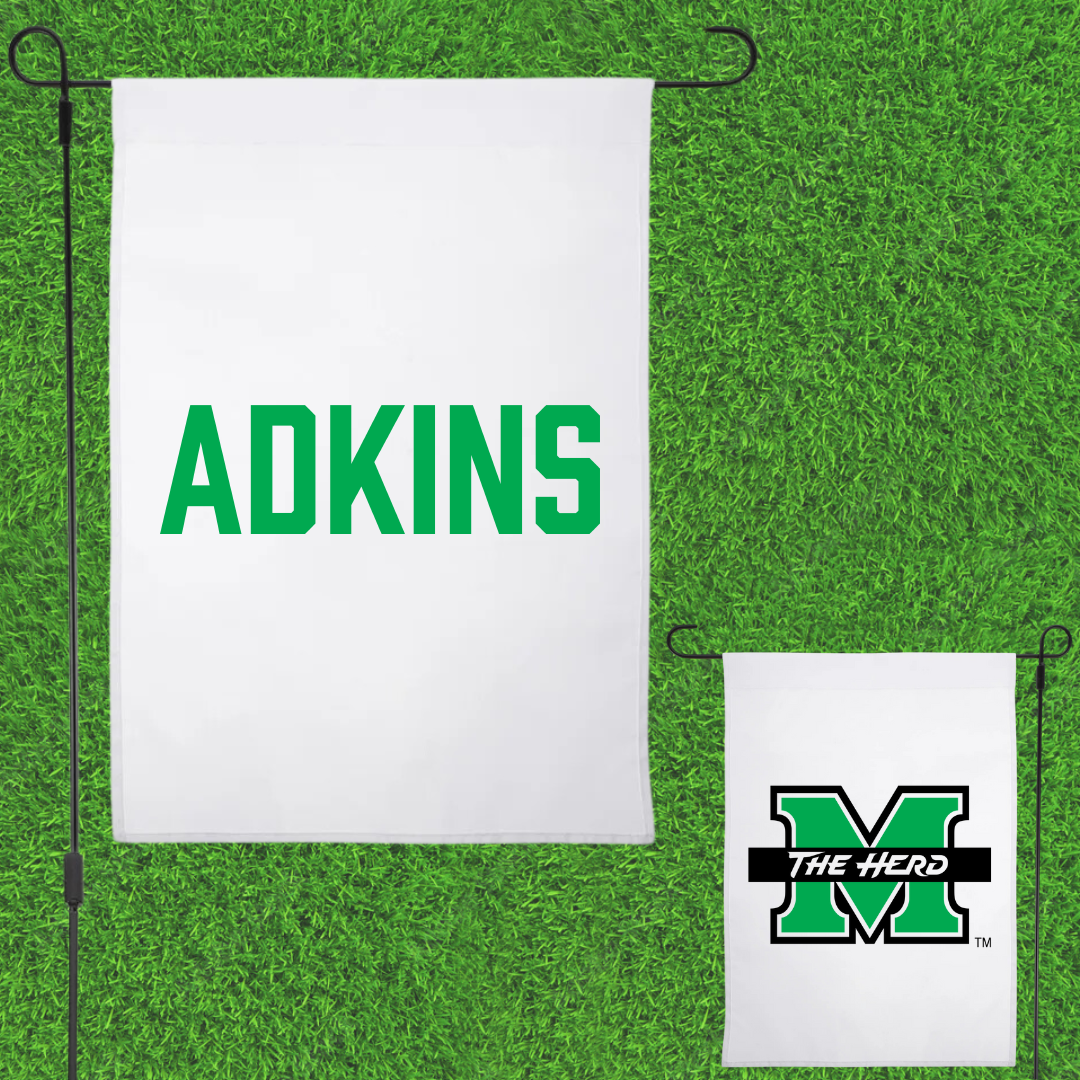 Marshall University Cheer White Garden Flag - Kaci Adkins