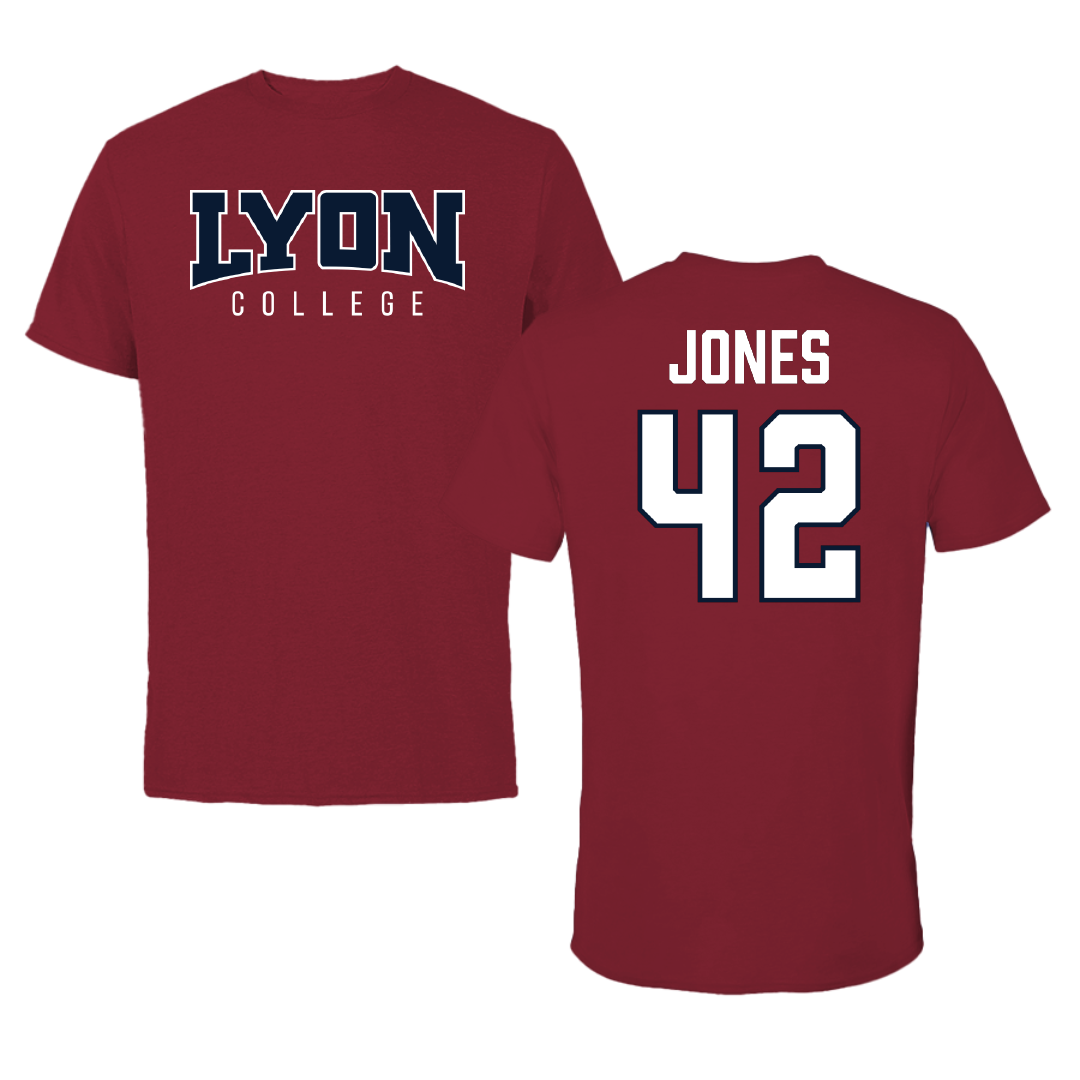 Lyon College Basketball (W) Cardinal Tee - #42 Olivia Jones