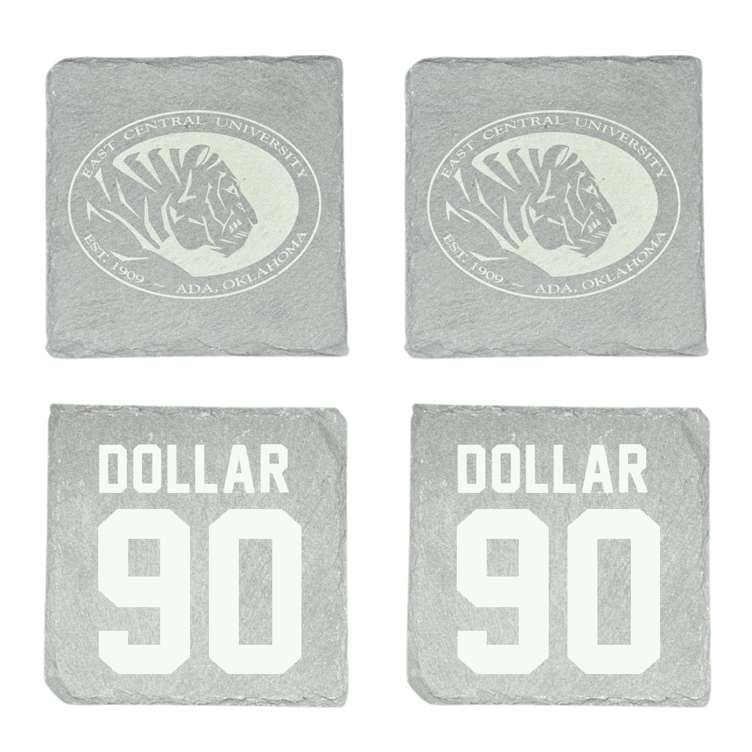 East Central University Football Stone Coaster (4 Pack)  - #90 Dalton Dollar