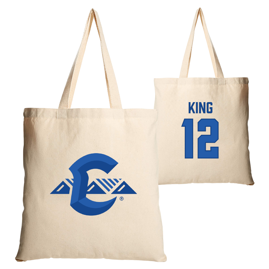 Chaminade University Basketball Tan Canvas Tote Bag - #12 Kristopher King