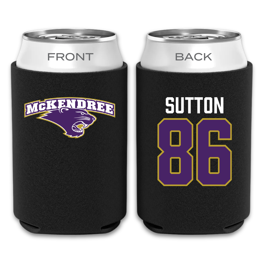McKendree University Football Black Can Cooler - #86 Michale Sutton