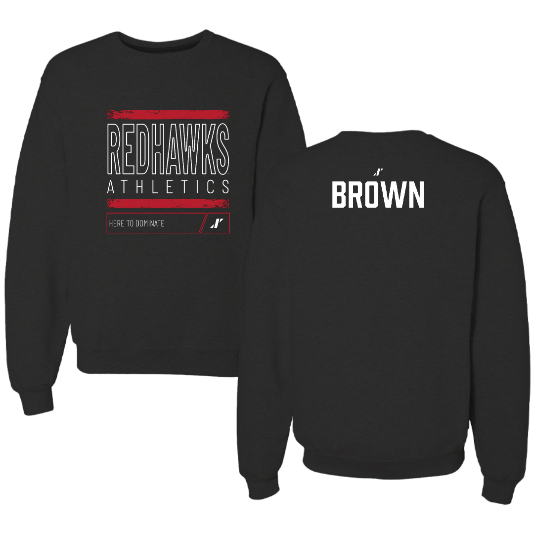 Miami University (Ohio) TF and XC Black Dominate Crewneck - R'Monee Brown