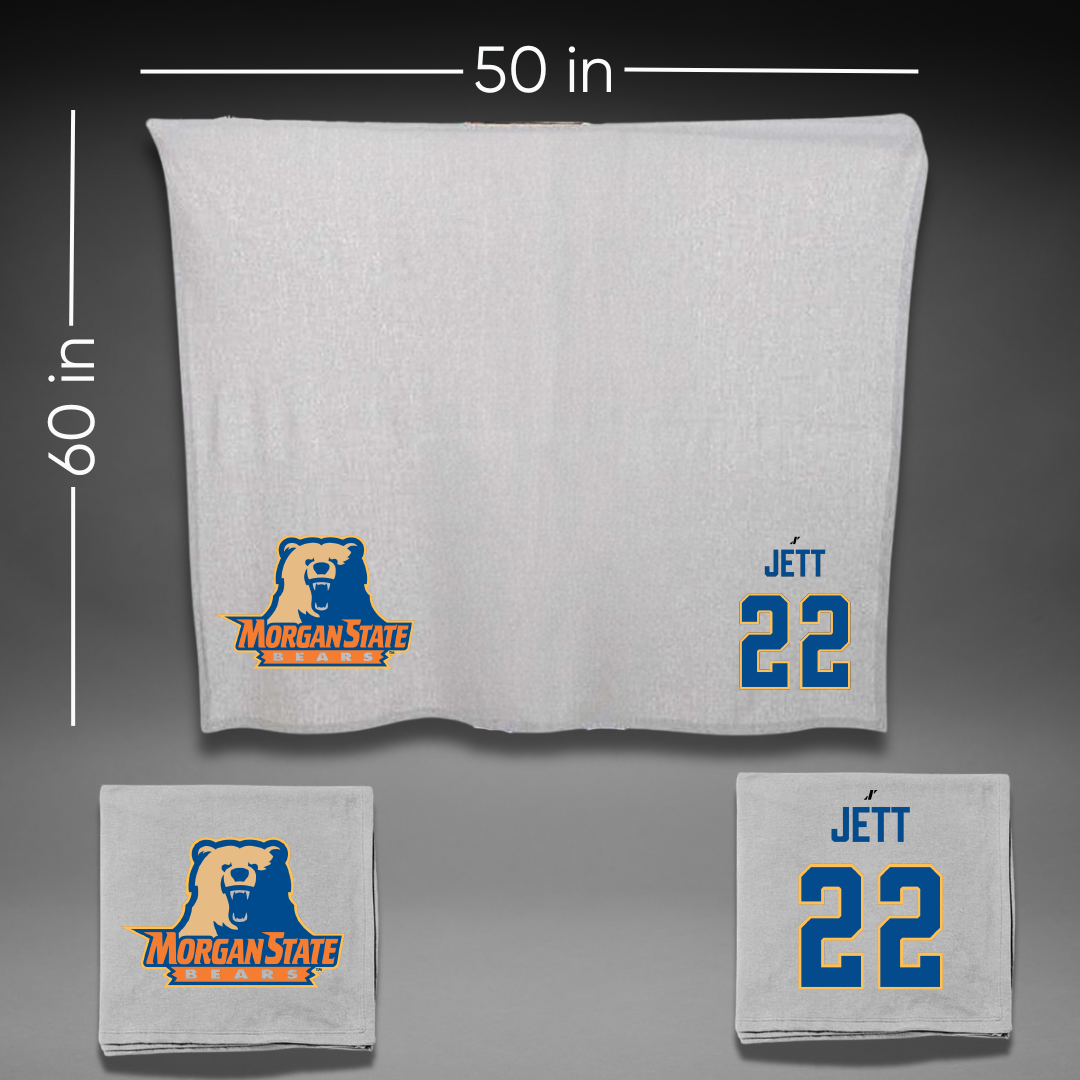 Morgan State University Acrobatics & Tumbling Gray Blanket - #22 Marisa Jett