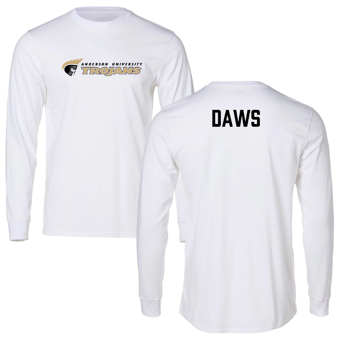 Anderson University (South Carolina) Golf White Performance Long Sleeve - Julian Daws