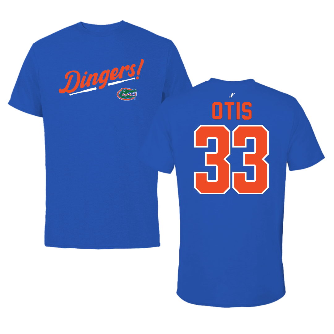University of Florida Softball Blue Dingers Performance Tee - #33 Korbe Otis