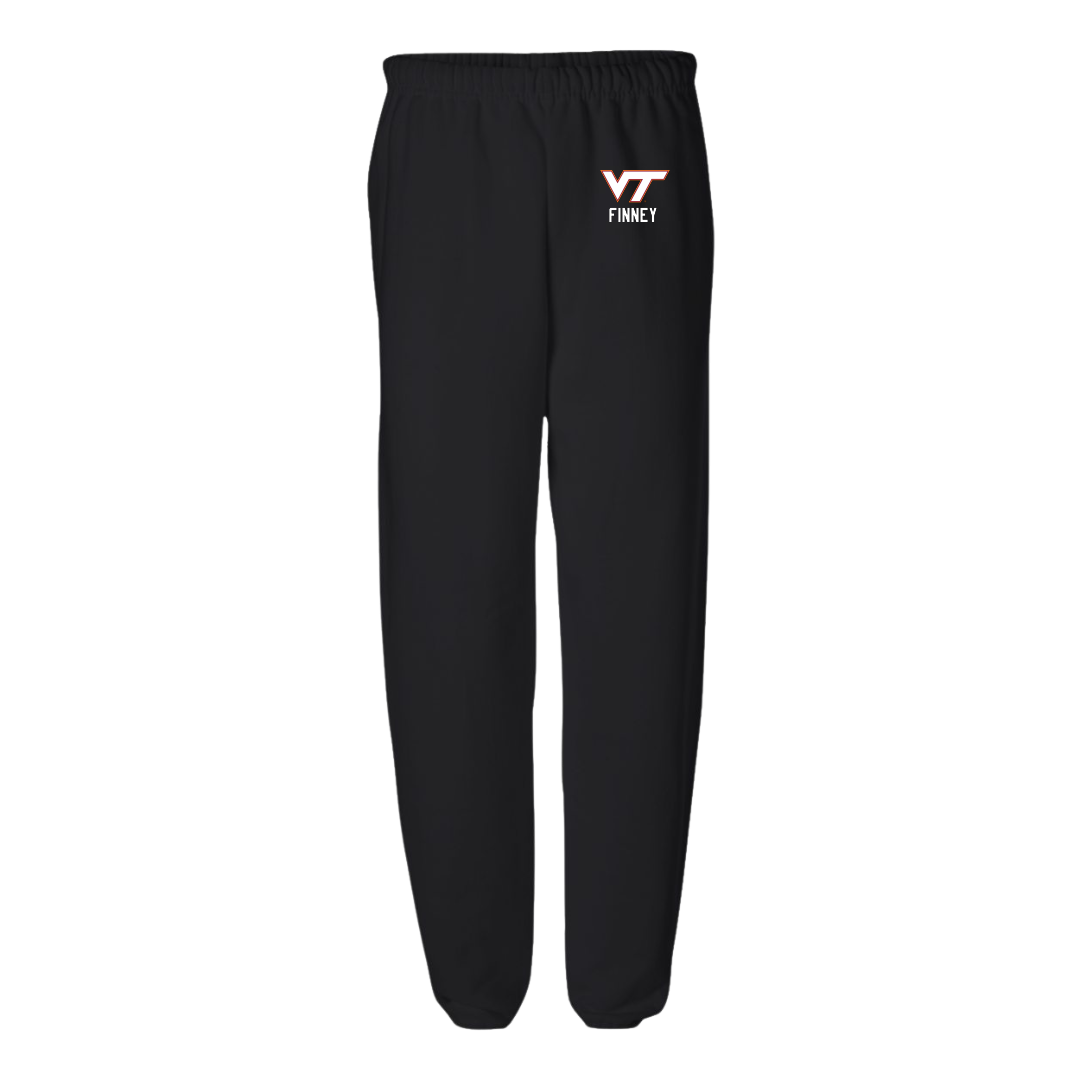 Virginia Tech Cheer Black Sweatpants - Shea Finney