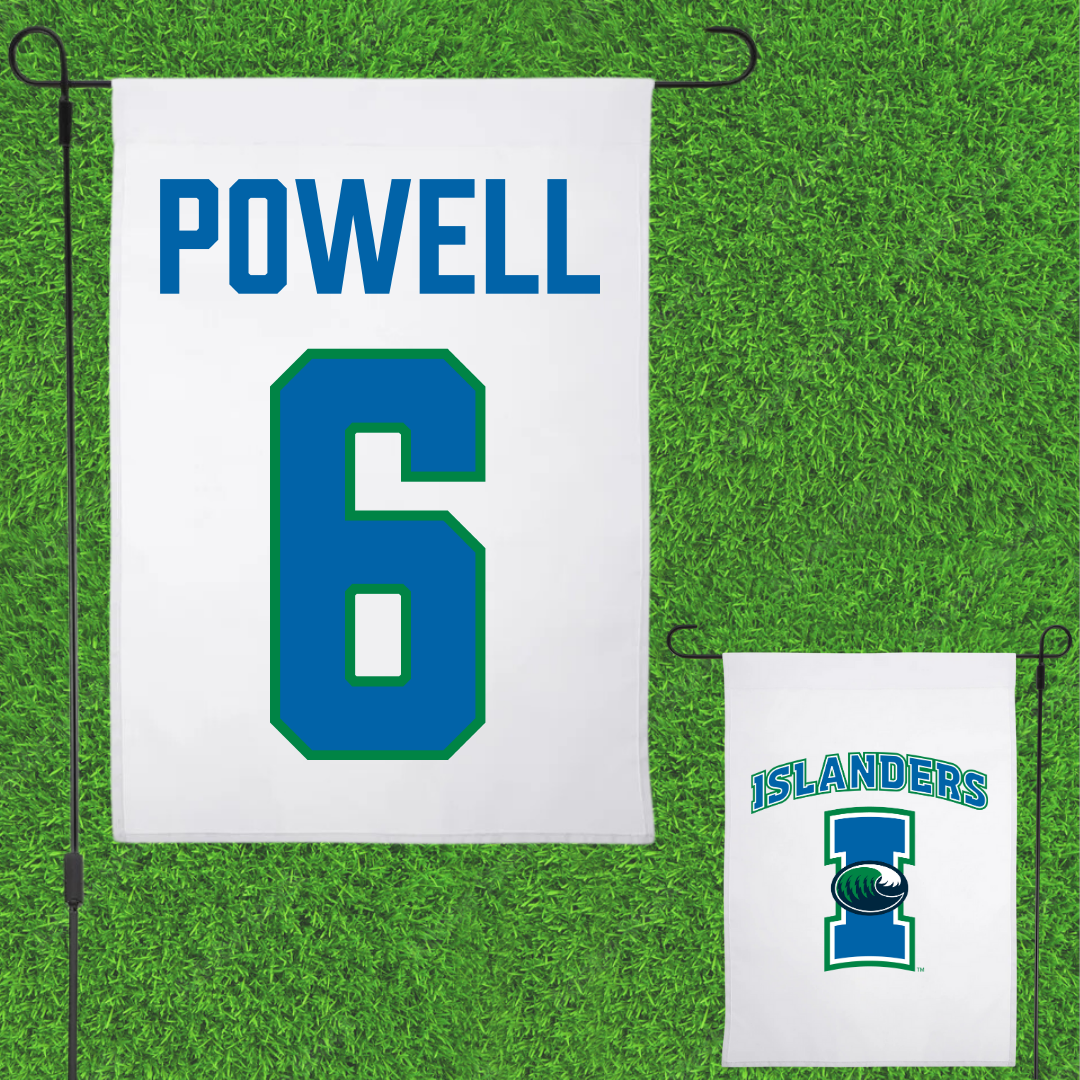 Texas A&M University-Corpus Christi Band White Garden Flag - #6 Darrius Powell