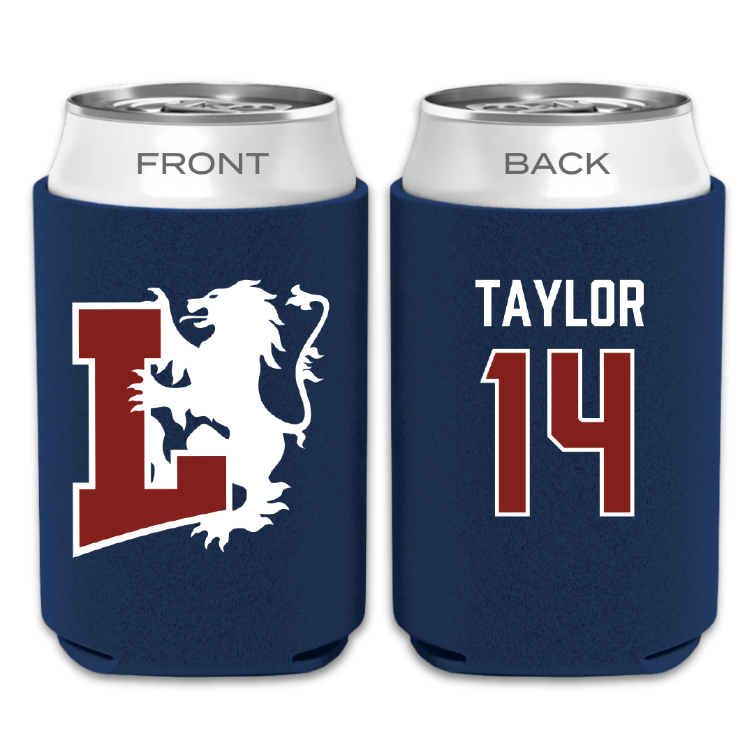 Lyon College Basketball (M) Navy Can Cooler - #14 Trevon Taylor