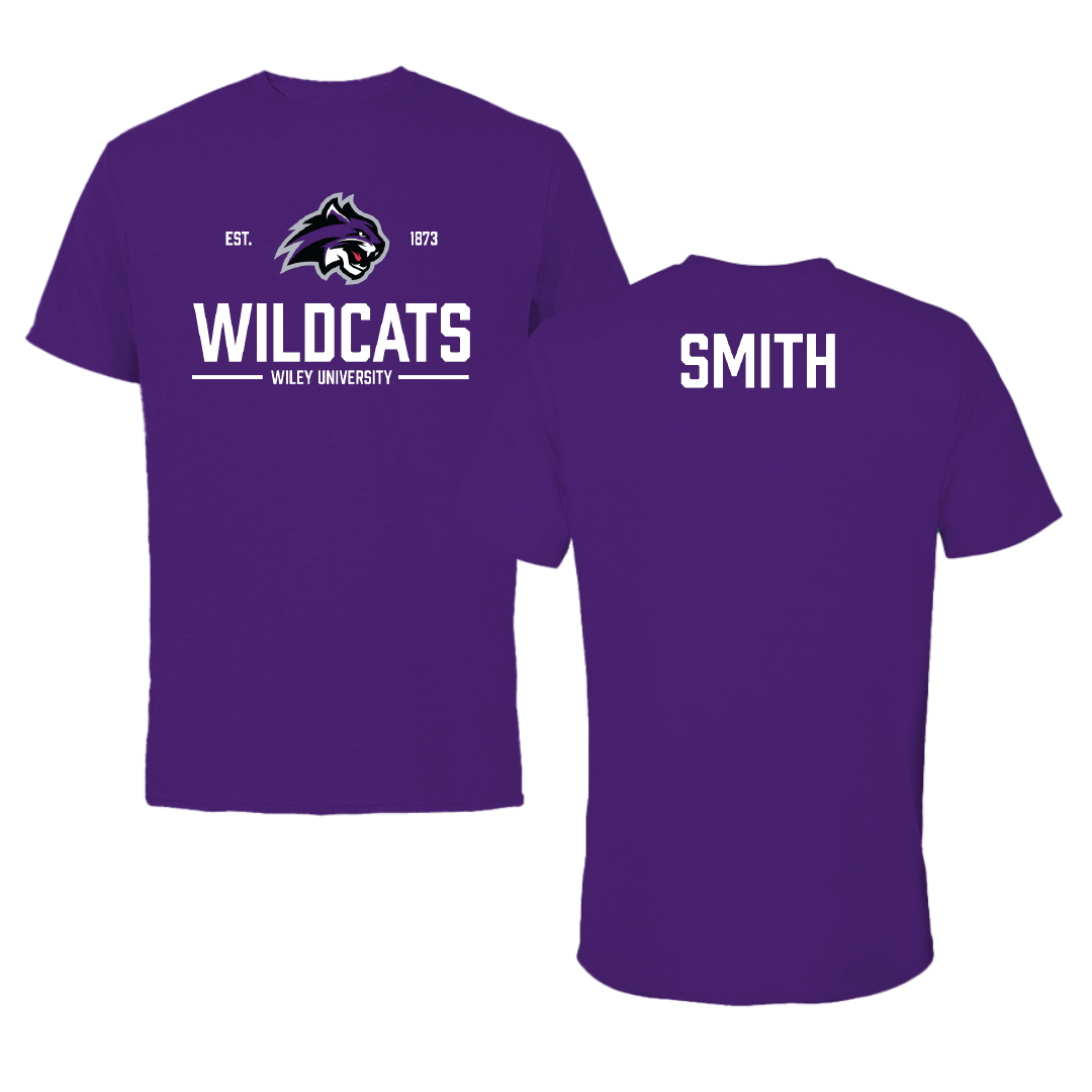 Wiley University TF and XC Purple General Performance Tee - Anthony Smith
