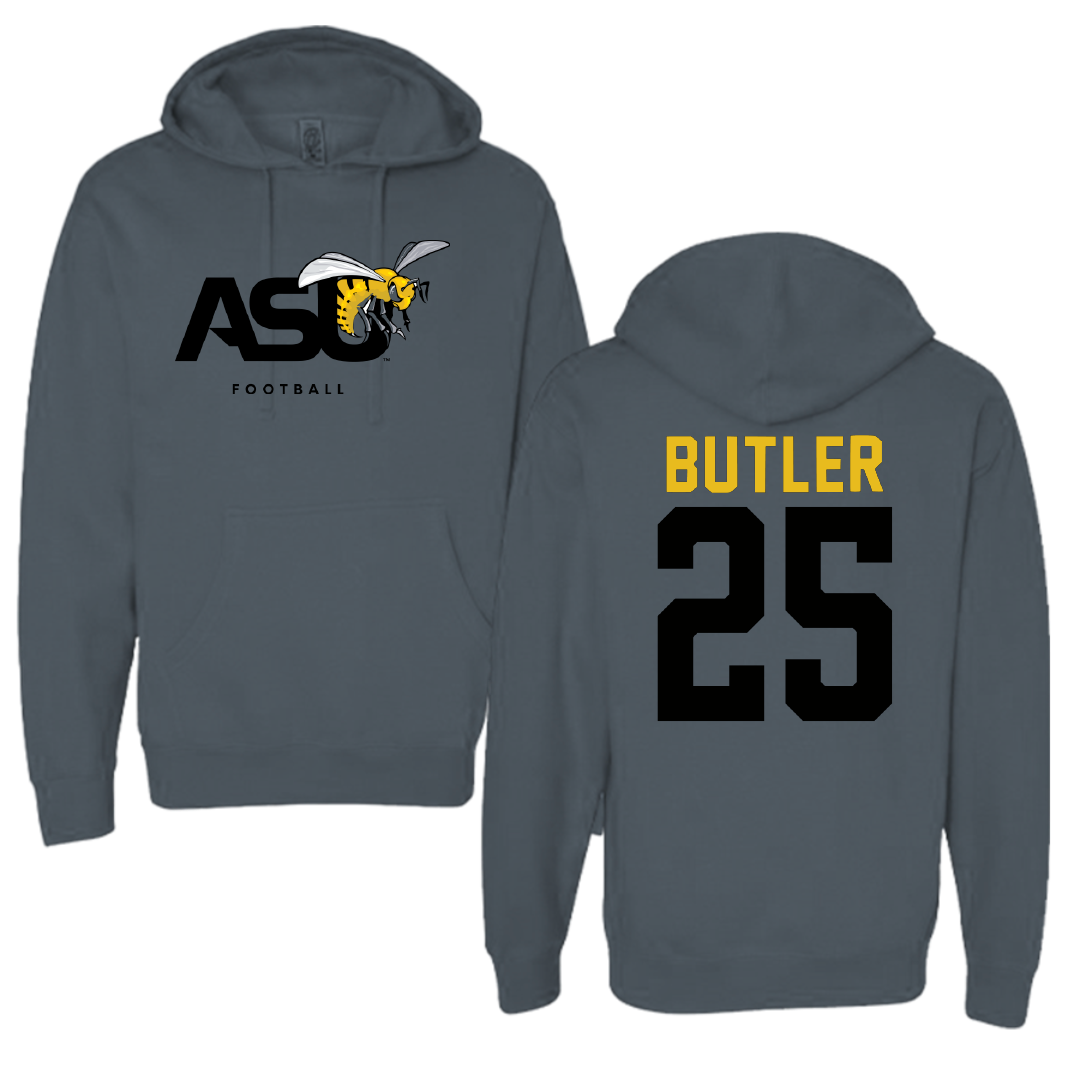 Alabama State University Flag Football Dark Gray Hoodie - #25 JaRiyah Butler