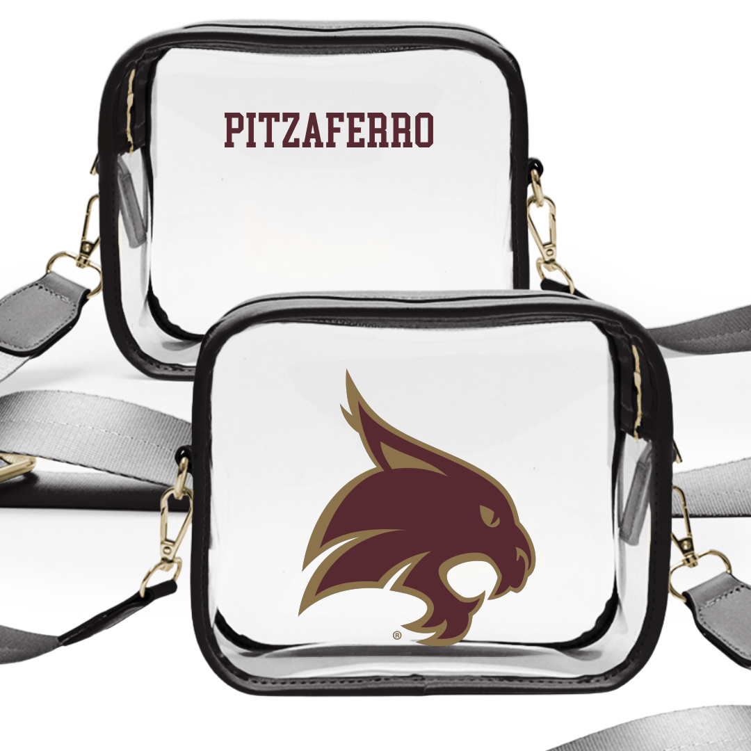 Texas State University Cheer Black Clear Stadium Bag - Lexi Pitzaferro