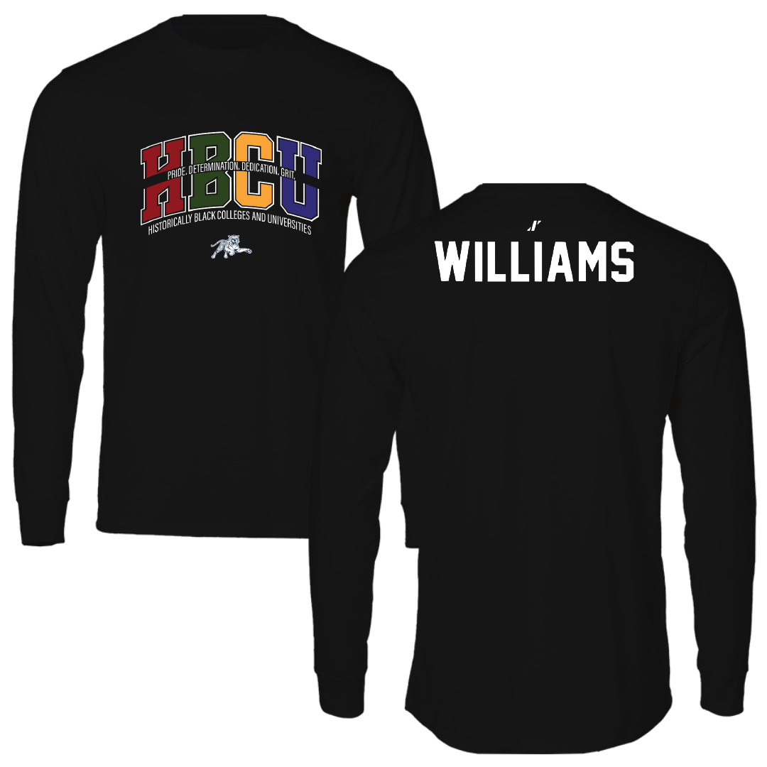 Jackson State University TF and XC Black HBCU Performance Long Sleeve - Elias Williams