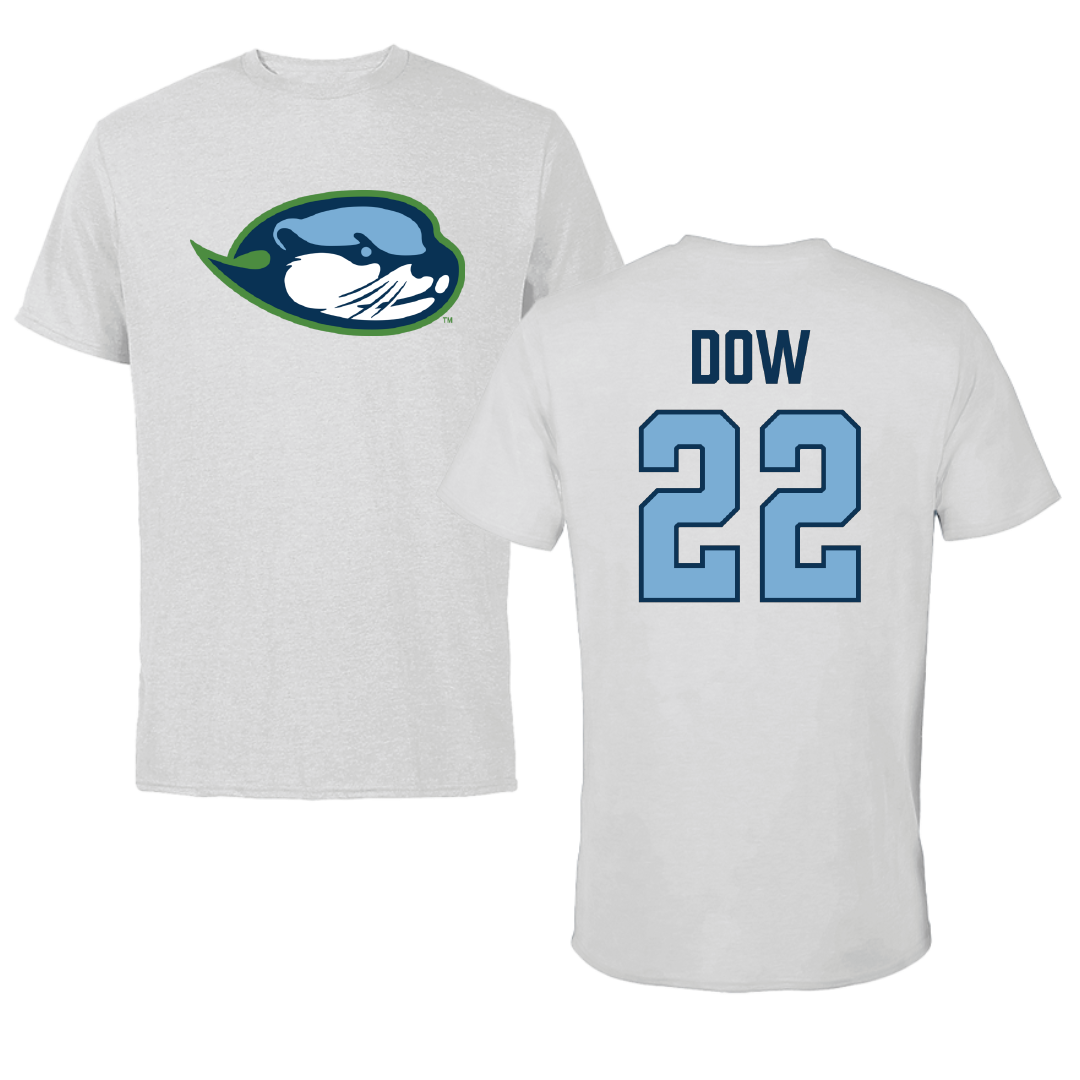 Cal State Monterey Bay Soccer Light Gray Tee - #22 Juliana Dow