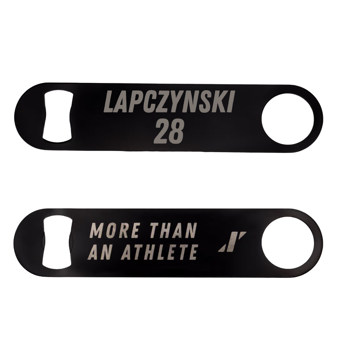 Soccer Black Bottle Opener - #28 Nicholas Lapczynski