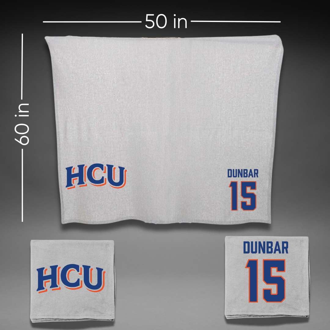 Houston Christian University Soccer (W) Gray Blanket - #15 Brynn Dunbar