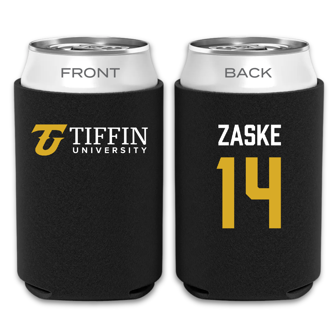 Tiffin University Lacrosse (M) Black Can Cooler - #14 Canon Zaske