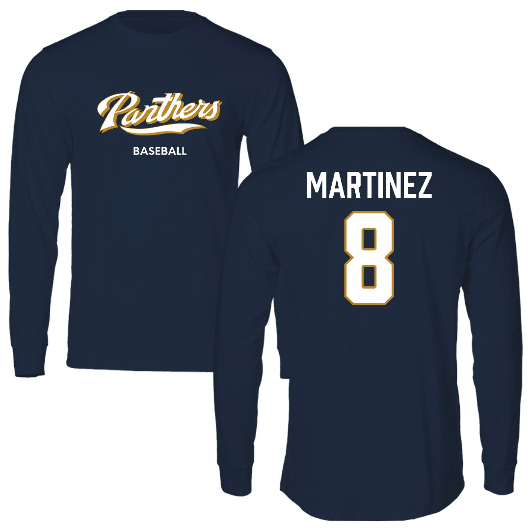 Florida International University Baseball Navy Long Sleeve - #8 Andre Martinez