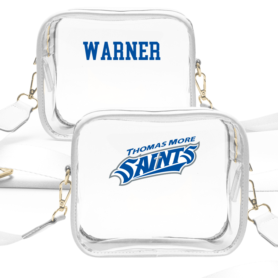 Thomas More University TF and XC White Clear Stadium Bag - David Warner