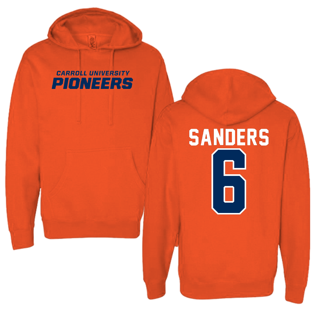 Carroll University Baseball Orange Hoodie - #6 Preston Sanders