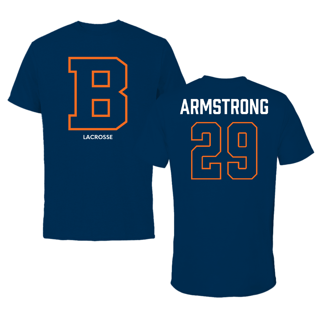 Bucknell University Lacrosse (M) Navy Performance Tee - #29 Thomas Armstrong