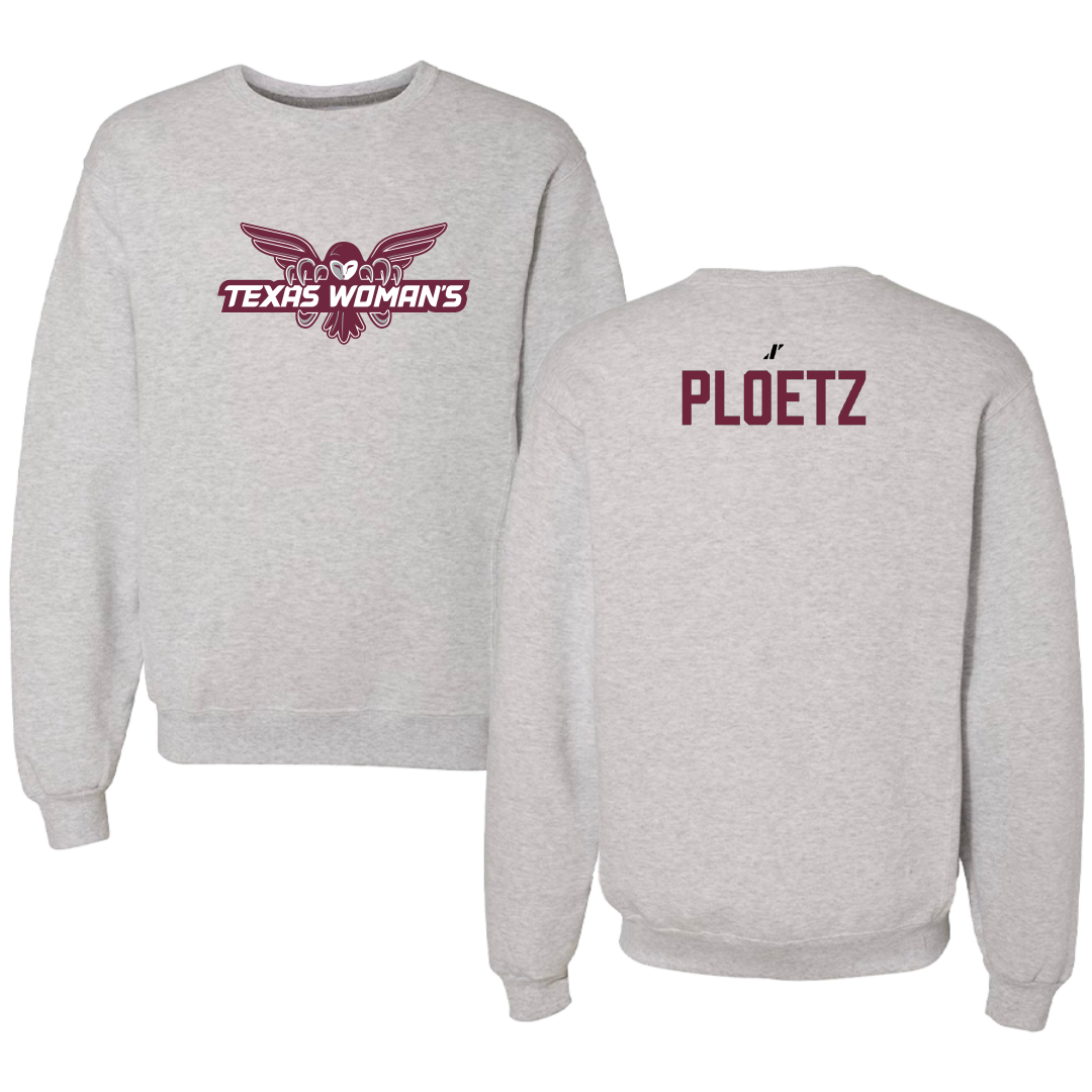 Texas Woman's University Dance Light Gray Crewneck - Evelyn Ploetz