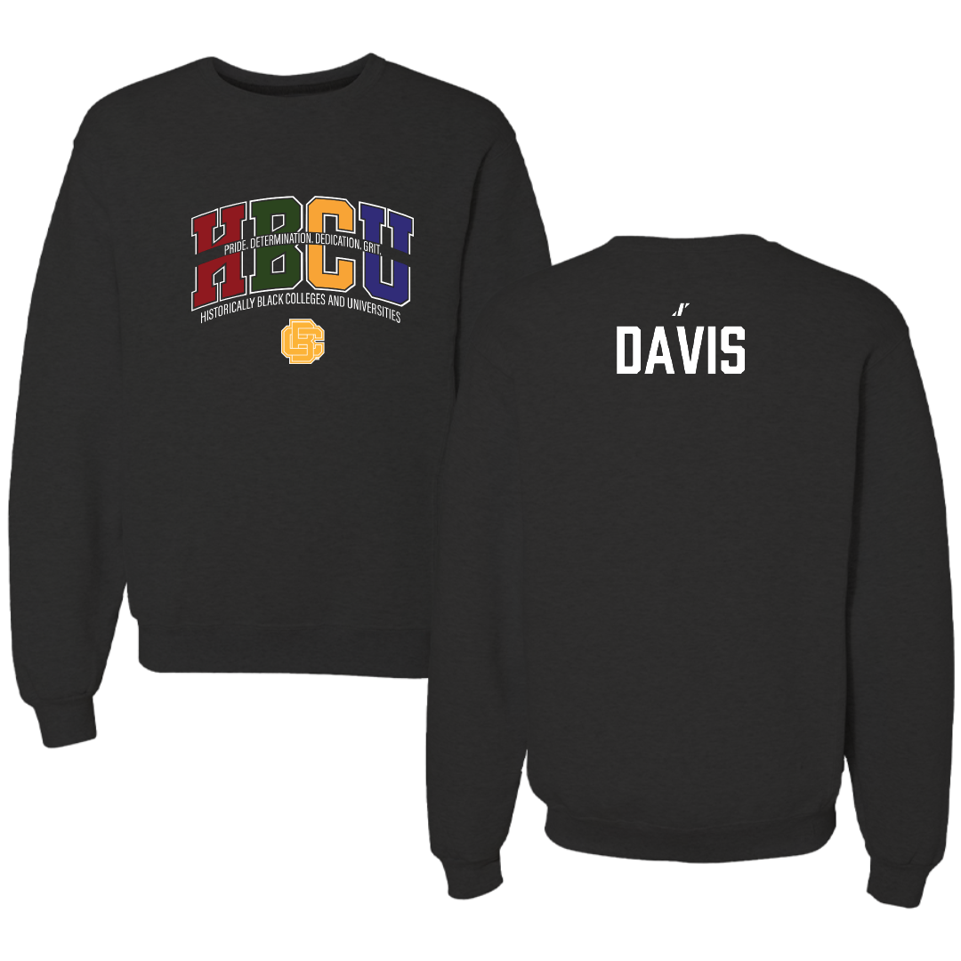 Bethune-Cookman University TF and XC Black HBCU Crewneck - Noël Davis