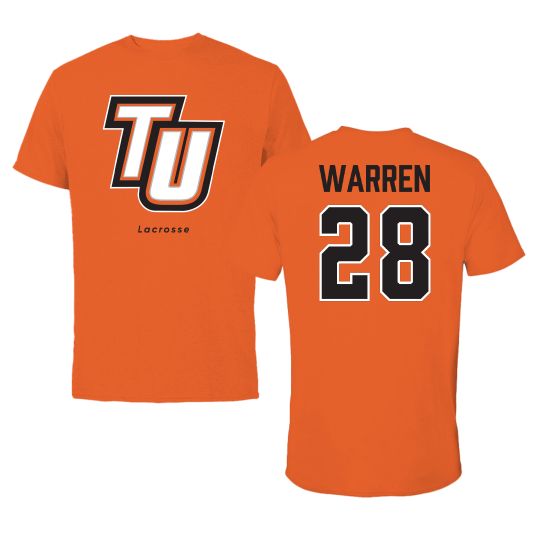Tusculum University Lacrosse (W) Orange Performance Tee - #28 Brianna Warren