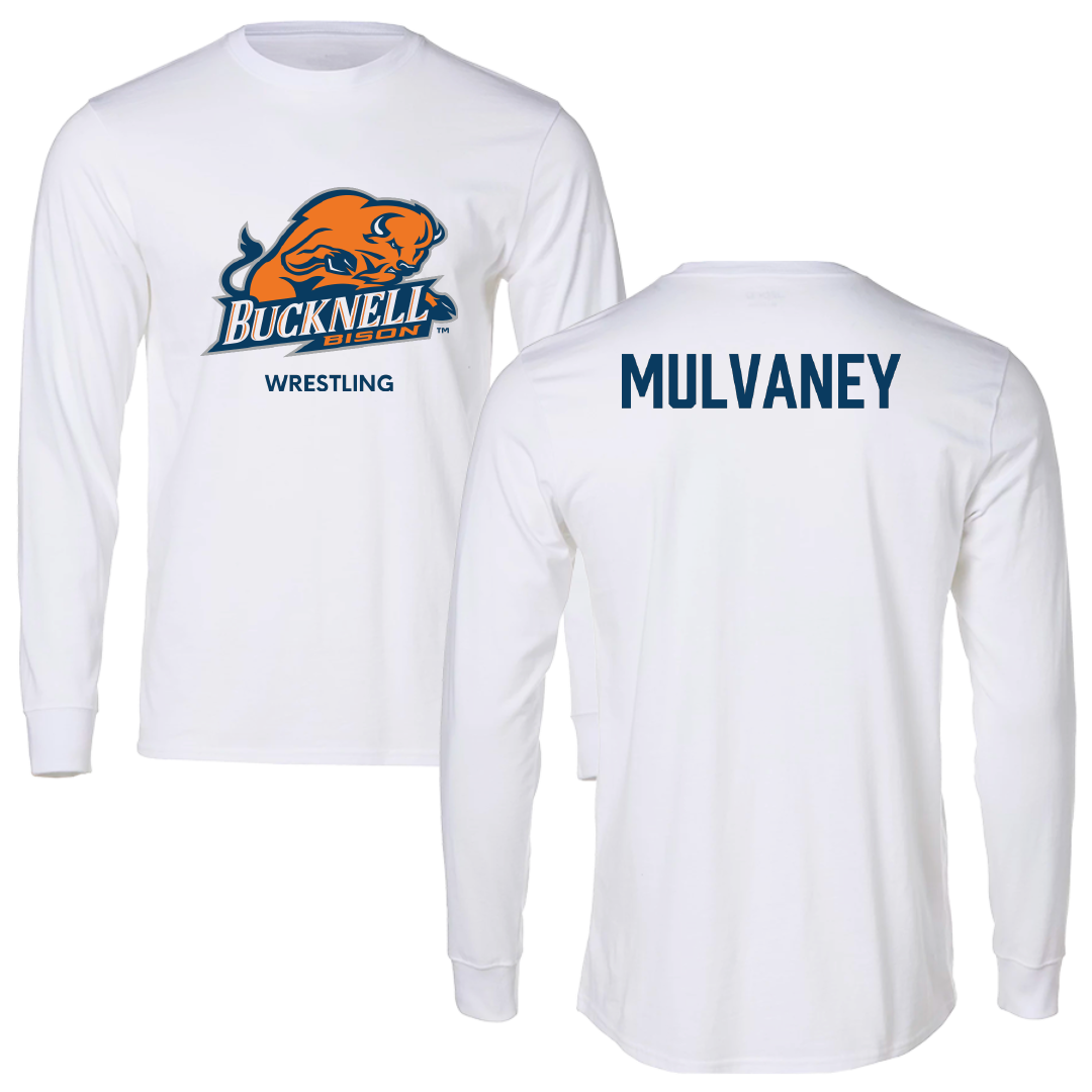 Bucknell University Wrestling (M) White Long Sleeve - Noah Mulvaney