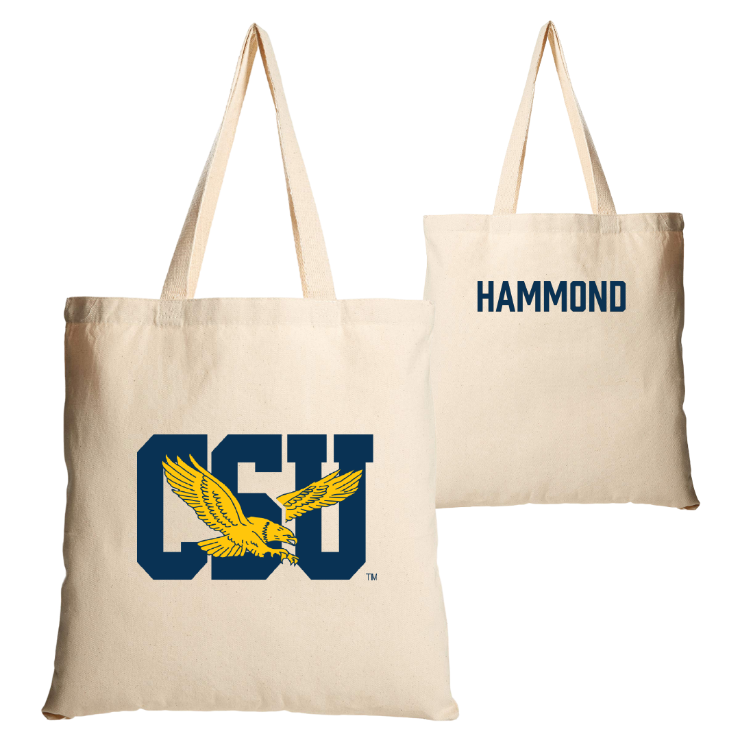 Coppin State University TF and XC Tan Canvas Tote Bag - Solomon Hammond