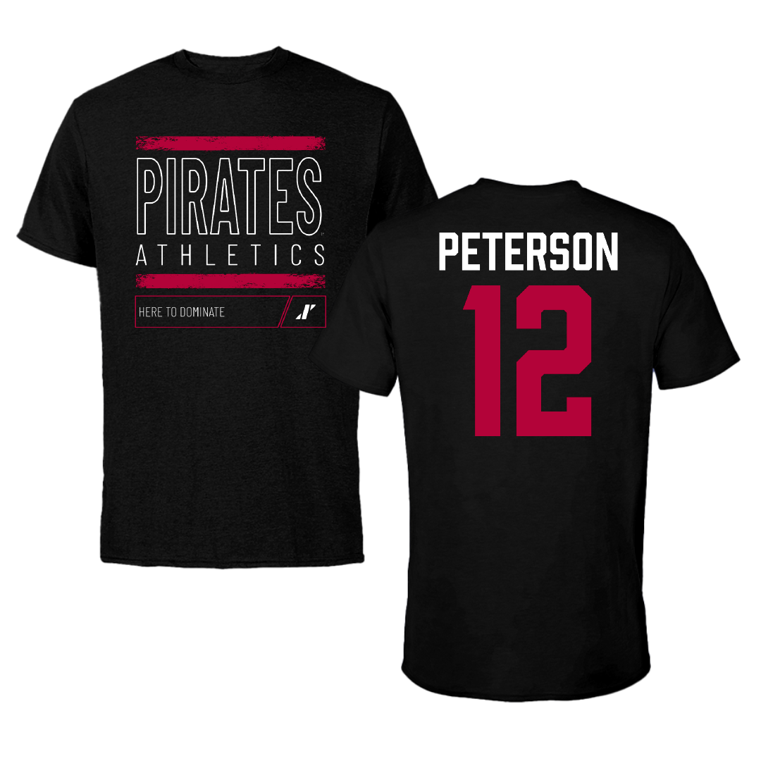 Whitworth University Basketball Black Dominate Tee - #12 Ashlyn Peterson