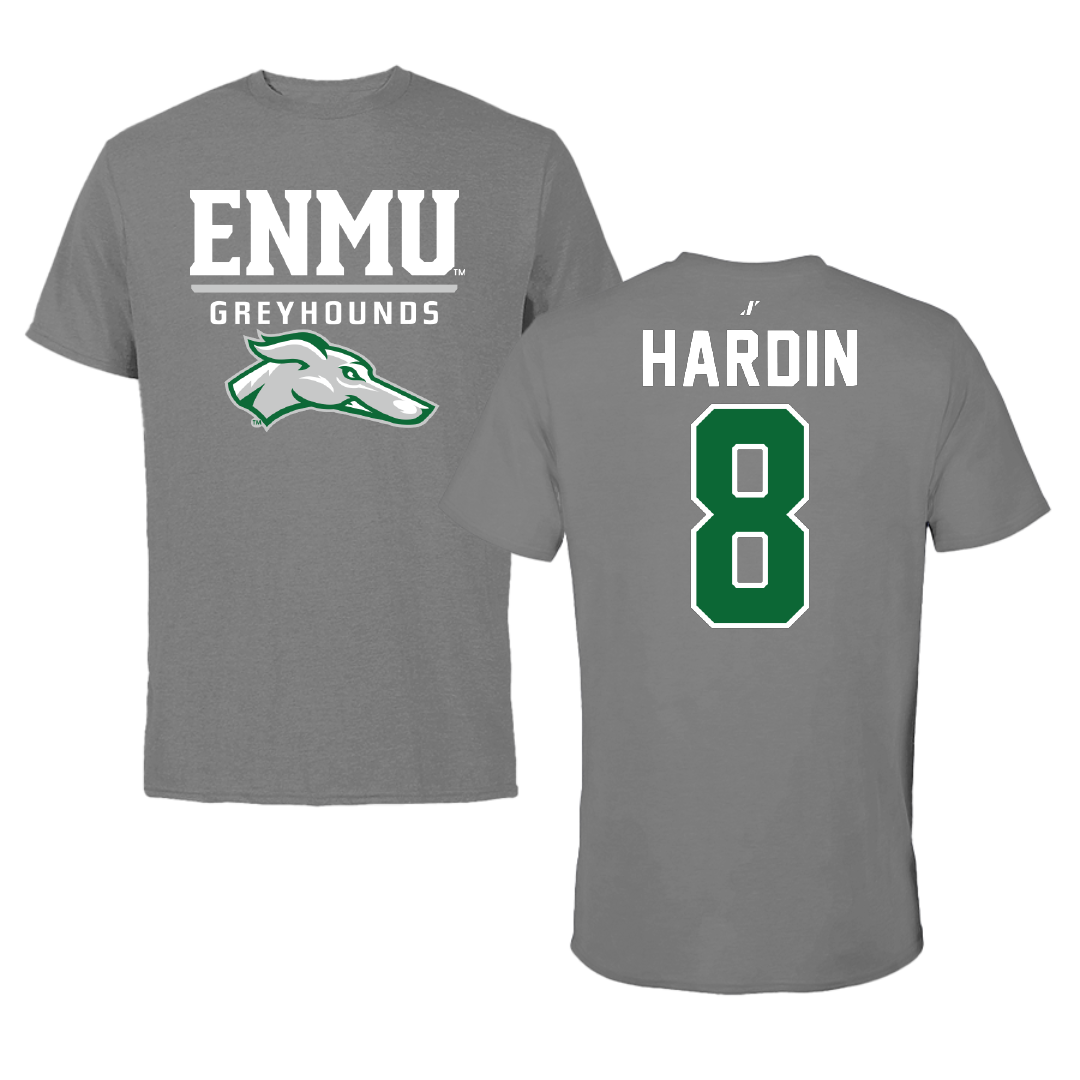 Eastern New Mexico University Softball Dark Gray Tee - #8 Skylar Hardin