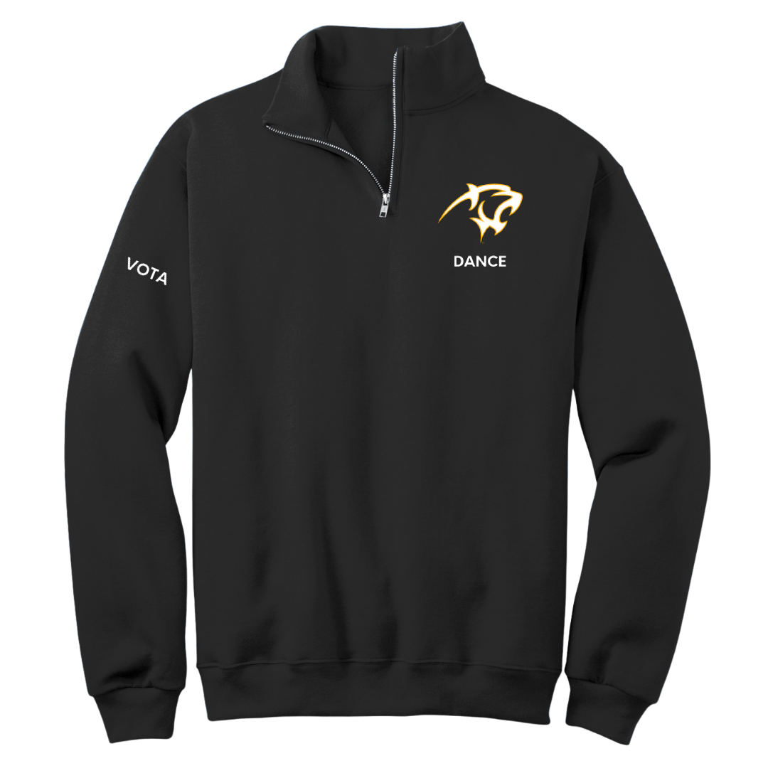 Adelphi University Dance Black Quarter-Zip - Grace Vota