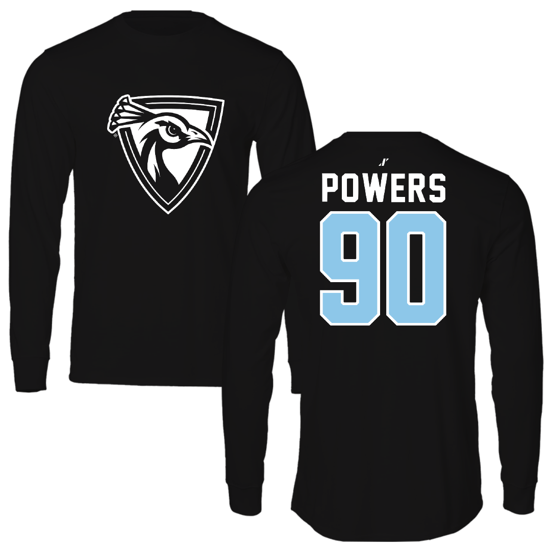 Upper Iowa University Football Black Long Sleeve - #90 Braden Powers