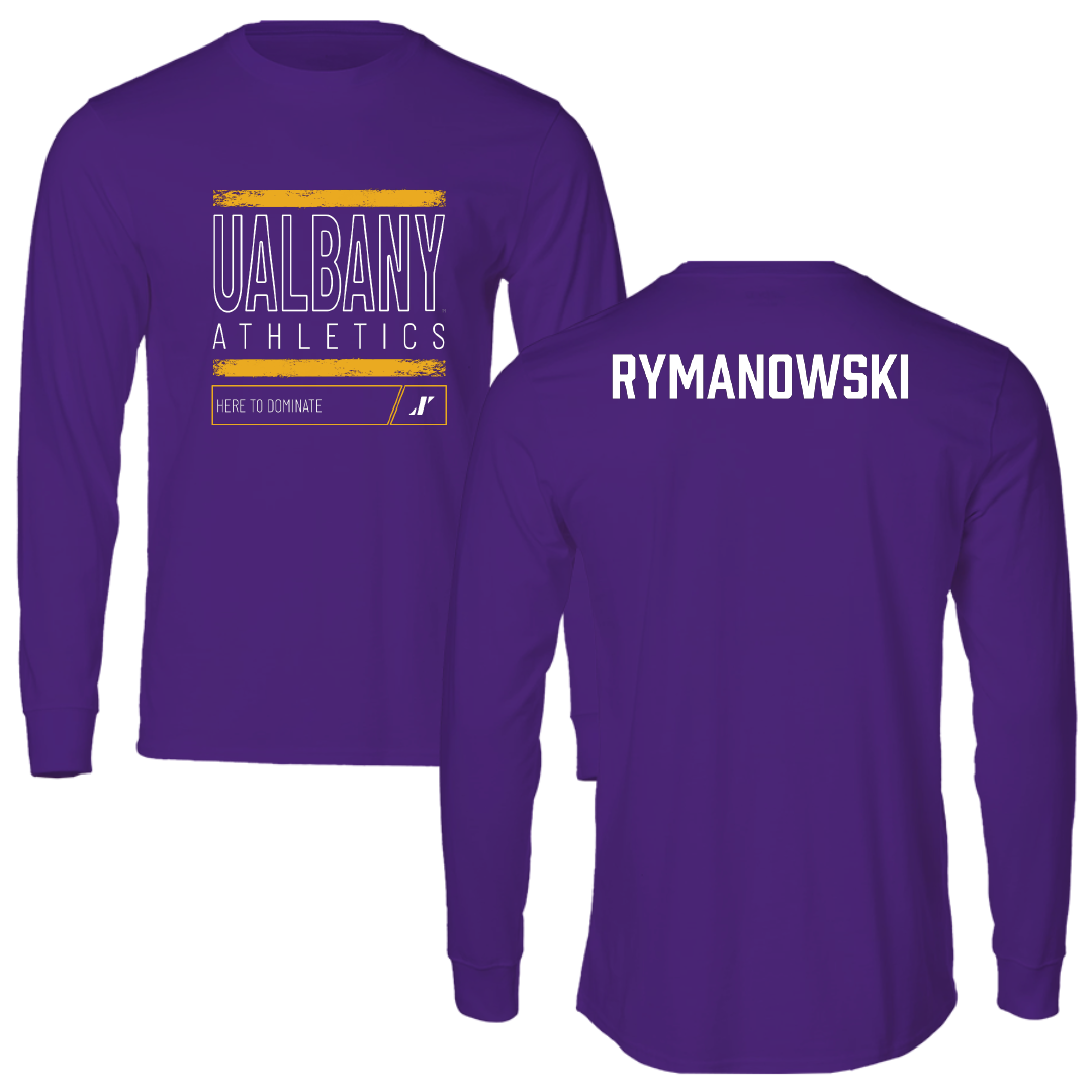 University at Albany Cheer Purple Dominate Performance Long Sleeve - Robyn Rymanowski