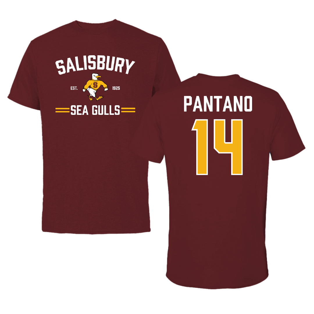 Salisbury University Soccer Maroon General Performance Tee - #14 Ashley Pantano