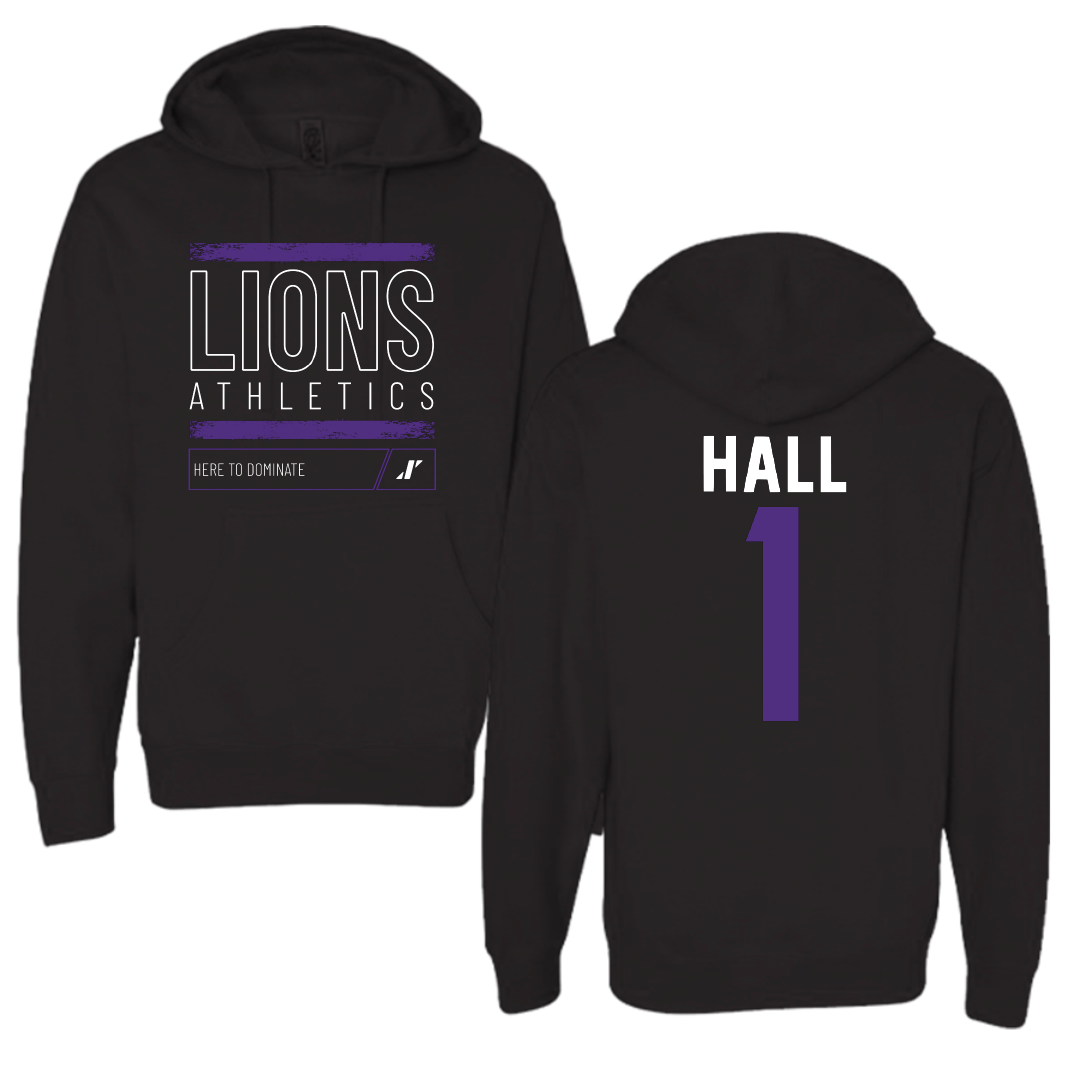 Nelson University Basketball Black Dominate Hoodie - #1 Alerick Hall