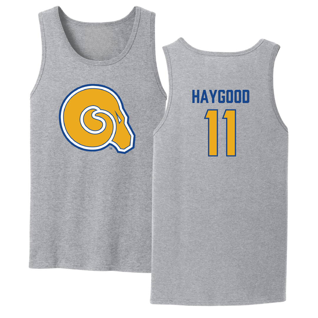 Albany State University Baseball Sport Gray Tank Top - #11 Isaiah Haygood