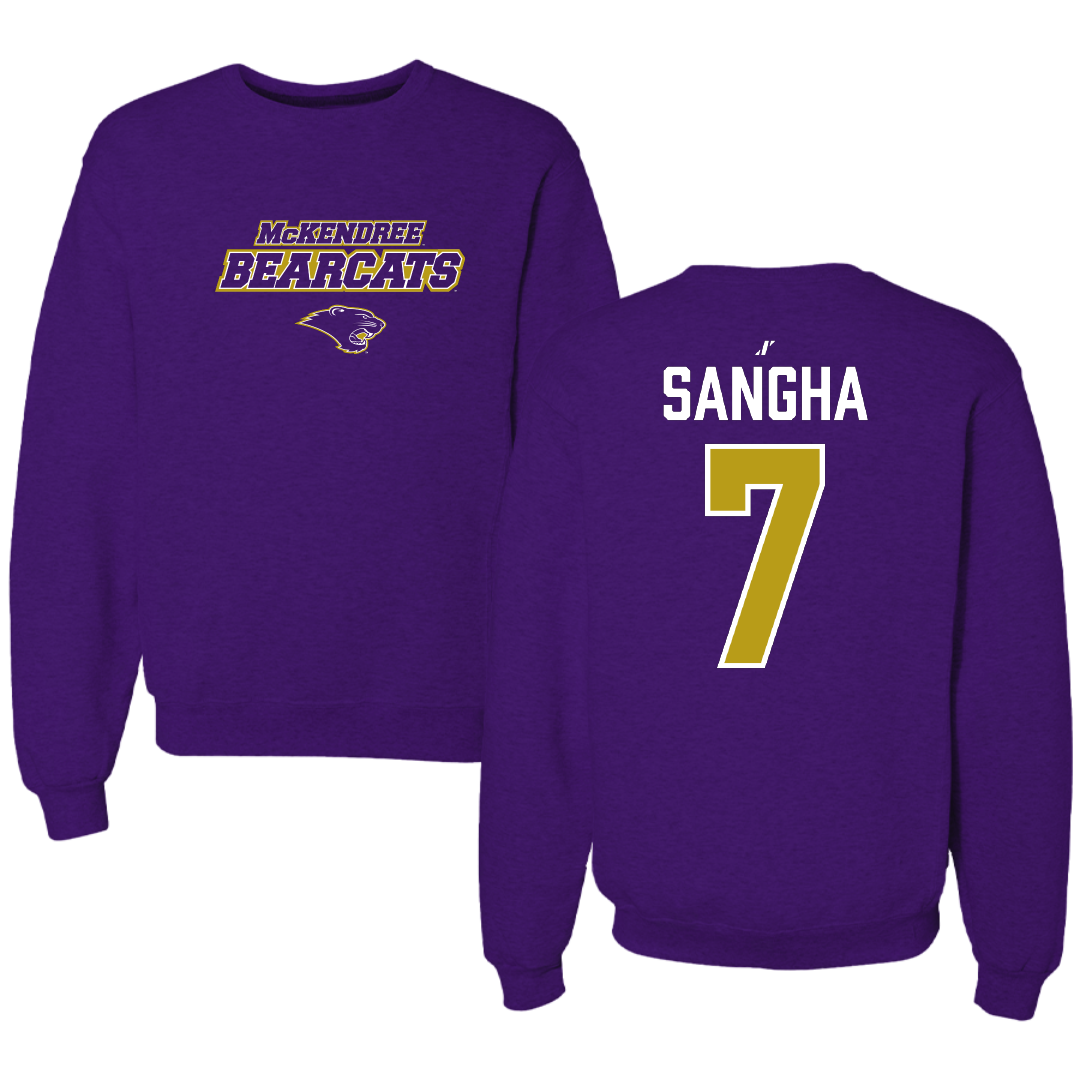 McKendree University Soccer Purple General Crewneck - #7 Jay Sangha