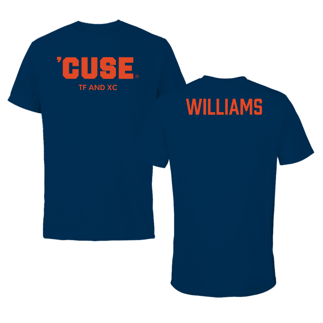 Syracuse University TF and XC Navy Performance Tee - Jada Williams