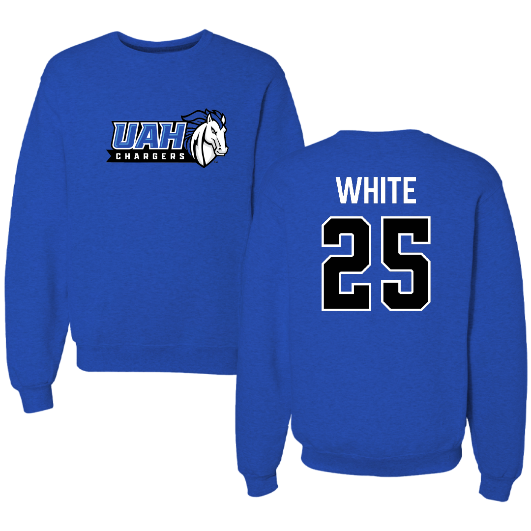 Huntsville Soccer (W) Blue Crewneck - #25 Michelle White