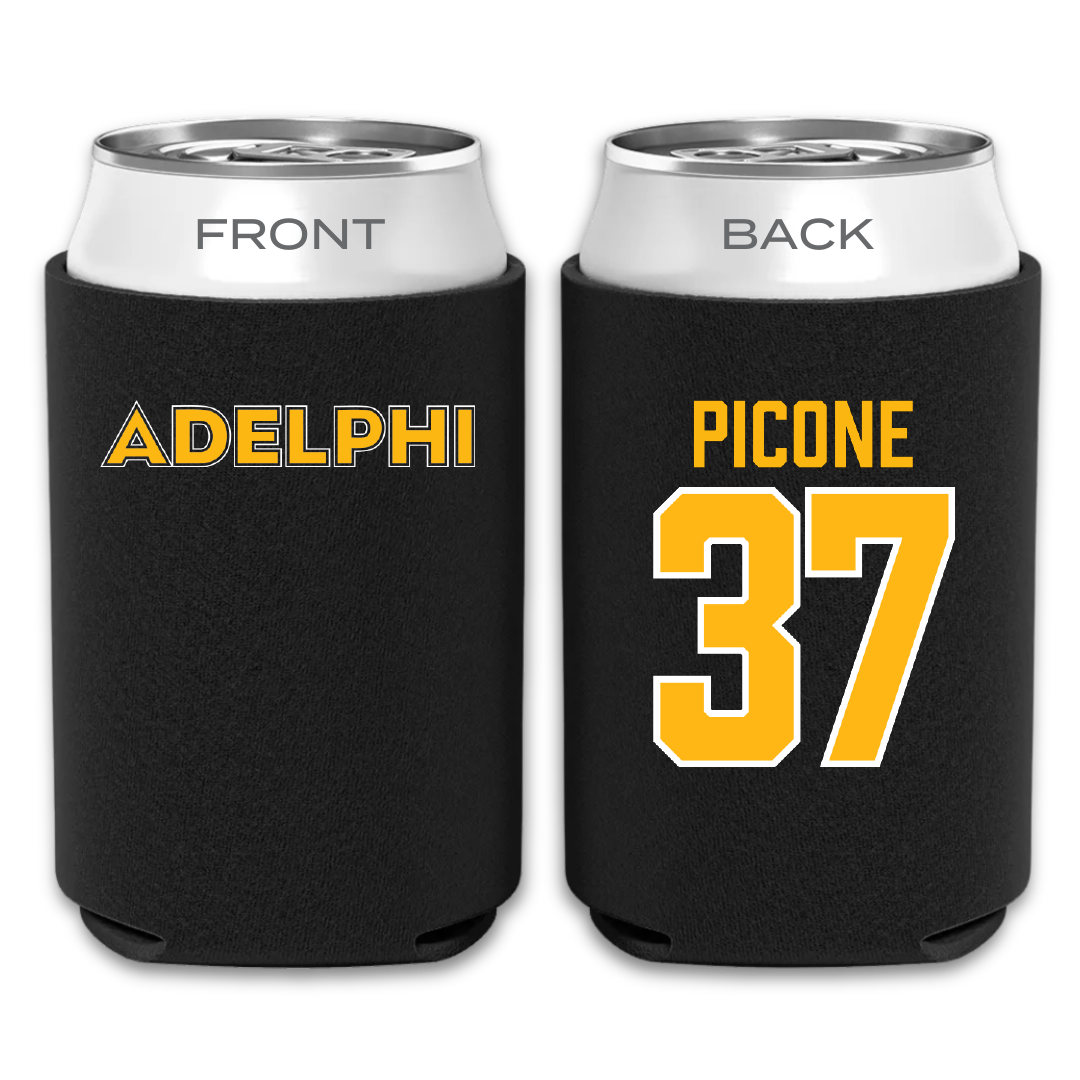 Adelphi University Baseball Black Can Cooler - #37 CJ Picone