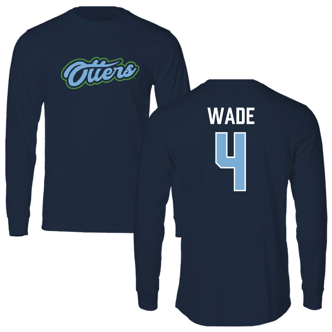 Cal State Monterey Bay Basketball Navy Performance Long Sleeve - #4 Briajanae Wade
