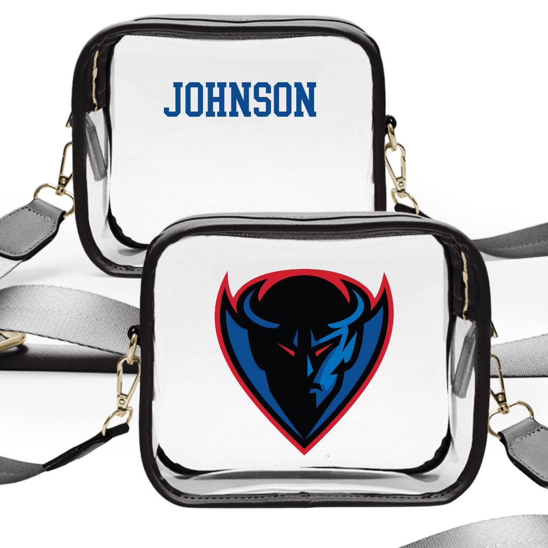 DePaul University TF and XC Black Clear Stadium Bag - Trixie Johnson
